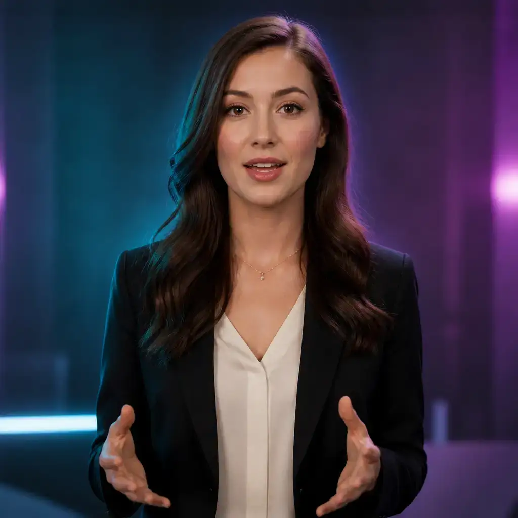 AI digital human generator turning a portrait photo and audio into a lip-synced talking-head video with OmniHuman 1.5 in VoooAI
